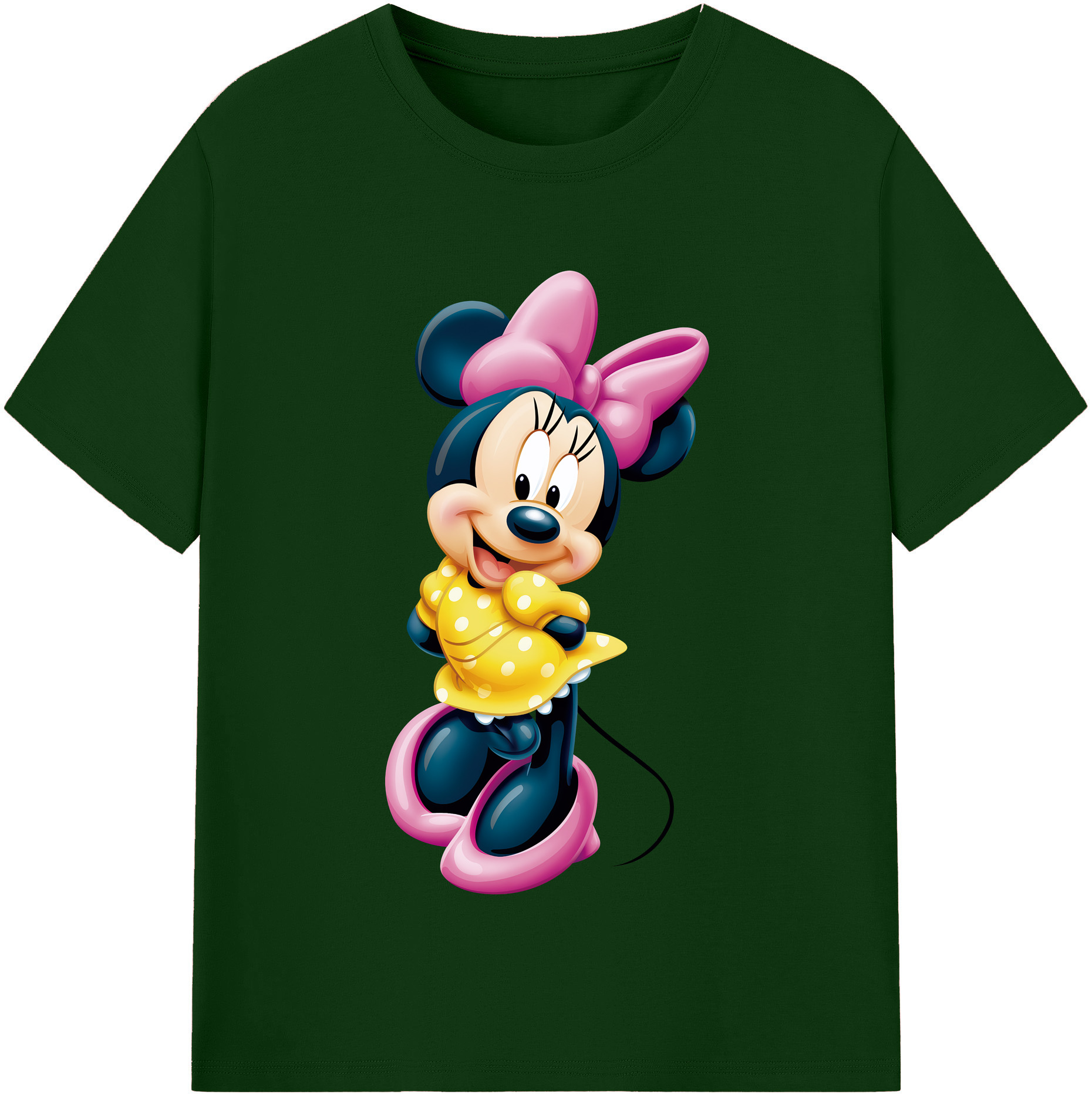 （画像用） ミッキーマウス Mickey Mouse 綿100％半袖Tシャツ（フロントプリント）